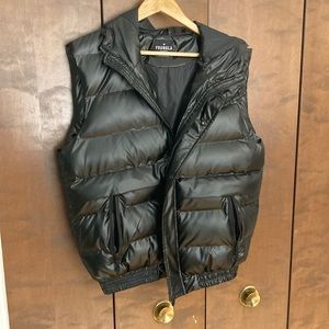 Men’s YoungLA Hooded Puffer Vest - Black, Small
